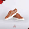 Chaussures baskets homme modèle unique en CUIR - Camel – Image 4