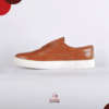 Chaussures baskets homme modèle unique en CUIR - Camel
