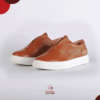 Chaussures baskets homme modèle unique en CUIR - Camel – Image 3