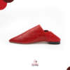 Babouche ASSIL pour femme, transpirante en CUIR - Rouge – Image 2