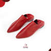 Babouche ASSIL pour femme, transpirante en CUIR - Rouge – Image 4