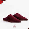 Babouche BALDI haute gamme en DAIM CUIR - Bordeaux – Image 2