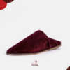 Babouche BALDI haute gamme en DAIM CUIR - Bordeaux