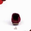 Babouche BALDI haute gamme en DAIM CUIR - Bordeaux – Image 4