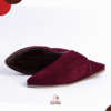 Babouche BALDI haute gamme en DAIM CUIR - Bordeaux – Image 5